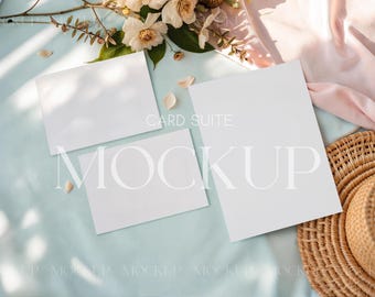 Conjunto de convites de aniversário, conjunto editável de 3 cartões, conjunto de casamento elegante, cartão 5x7+5x3,5, cartão RSVP de chá de bebê