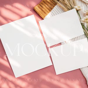 ベビーシャワー カード セット モックアップ、5x7 招待カード モックアップ、結婚式 5x3.5 カード モックアップ、イベント スイート カード モックアップ、誕生日招待状セット モックアップ