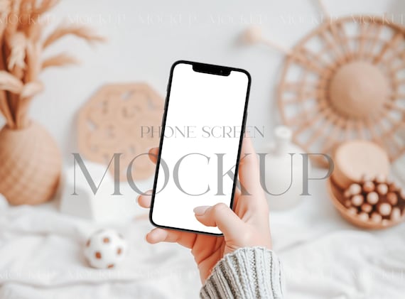 Baby Shower Phone Invite Mockup, iPhone Screen Mockup, Wedding Smartphone Mockup, Evite Mockup, Cellphone Mockup, Electronic Invite Mockup