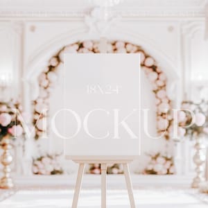 Editable Wedding Easel Sign Mockup, Event Welcome Sign Mockup, Seating Chart Mockup, Wedding Welcome Poster Mockup, Bridal Shower Easel Mock