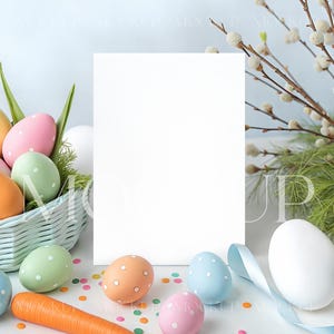 Mockup biglietto di auguri di Pasqua, Mockup invito di Pasqua, Mockup biglietto di Pasqua, Mockup invito di Pasqua, Mockup invito di primavera, Mockup biglietto di primavera