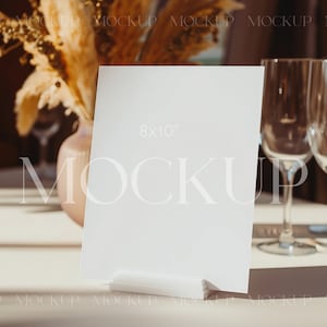 8x10 Sign Mockup, Wedding Sign Mockup, Event Sign Display, Vertical Card Mockup, Table Sign Mockups, Tabletop Sign Mockup, 8x10 Card Mockup