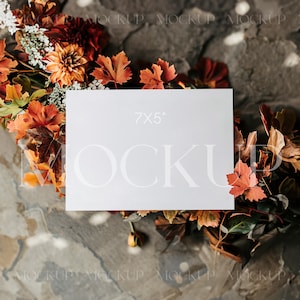Herbst Karten Mockup, Herbst Mockup 13x18, Einladung Mockup, Herbst Karte Mockup, Kürbis Karte Mockup, Babyparty Mockup, Herbst Einladung Mockup