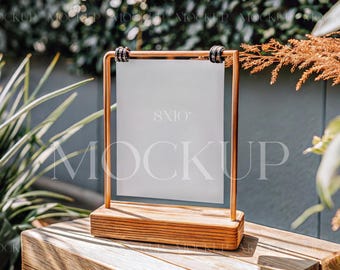 Tabletop Sign Mockup, 8x10 Sign Mockup, Wedding Table Number Mock, Bar Sign Mockup, Framed Sign Mock, Menu Card Mockup, Wedding Sign Mockup