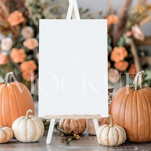 Hochzeit Tischschild Mockup, Tischnummer Mockup, Herbst Tischnummer Kartenmodell, 13x18 Tischschild Mockup, Boho Tischmodell