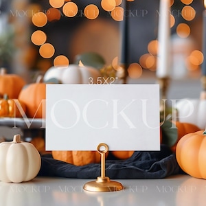 Hochzeitstisch Karte Mockup, Namenskarte Mockup, Herbst Karte Mockup, Visitenkarte Mockup, Food Label Mockup, 3.5x2 Card Mockup, Tent Card Mockup