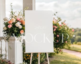 24x36 Sign Mockup, Wedding Sign Mockup, Wedding Seating Chart Mockup, Baby Shower Sign Mock, Event Sign Mockup, Birthday Easel Mockup