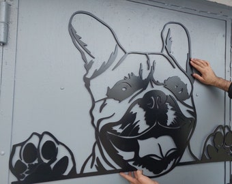 Dekorative Tafel Hund zum Laserschneiden. Pdf ; CDR ; LeichtBrand. Vektorformat für CO2 Laser Cut.