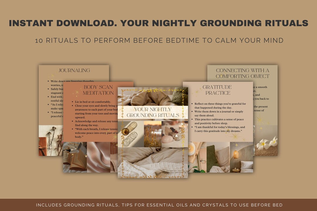 Earthing Rituals 10 Sleep Rituals Nightly Grounding Rituals Practices to Calm Before ...
