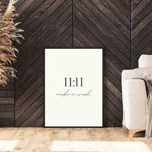 1111 Angel Number Poster - Etsy