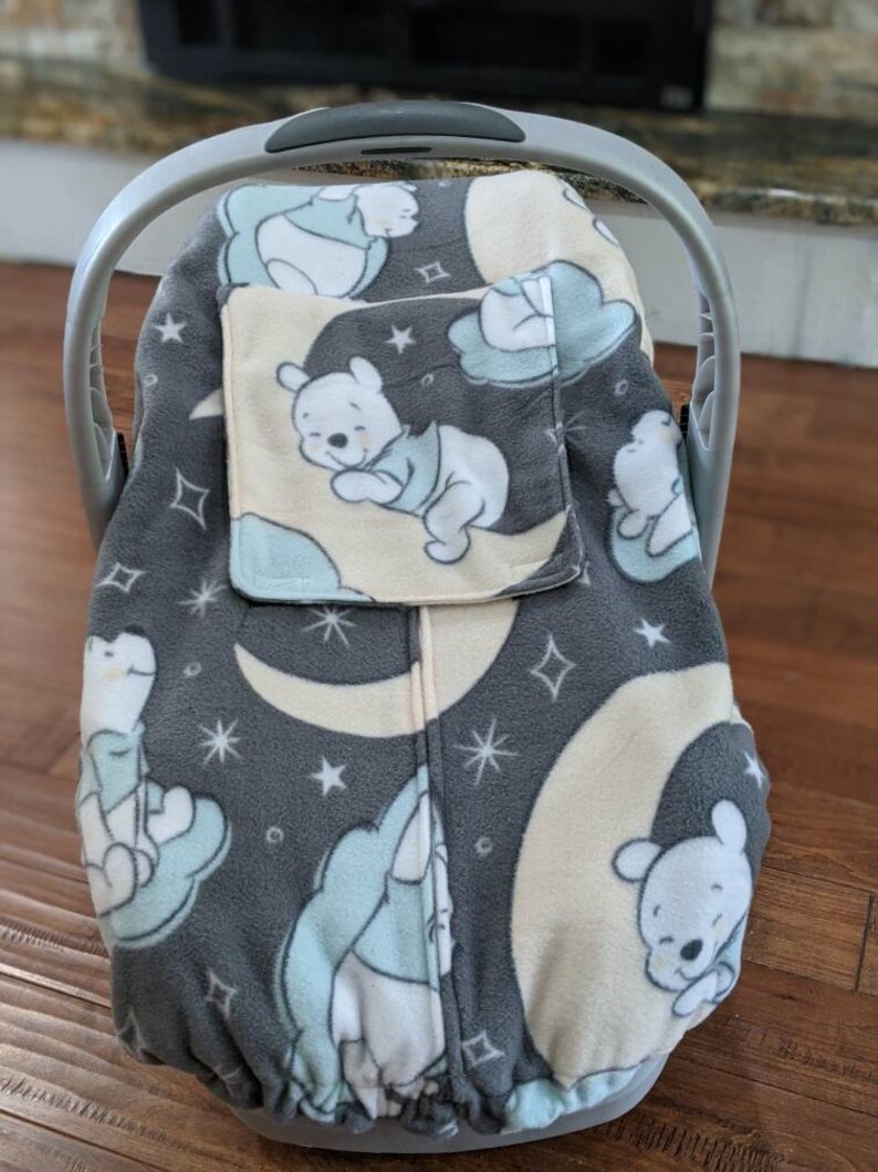 Fitted Winnie the Pooh Car Seat Cover Winter Car Seat Cover Etsy