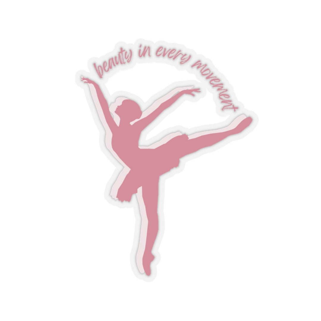 Ballerina Sticker, Glossy Vinyl, Dance Arabesque - Etsy