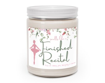 Recital Soy Candle, Dancer Gift, Dance Teacher Gift