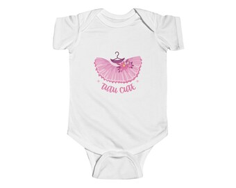 TuTu Cute Ballerina Baby Onesie, Dance Teacher Gift