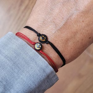 Happy Face Friendship Bracelet: Waterproof Boho String Bracelet