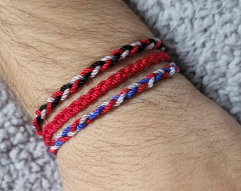 Braided Bracelets, Friendship Bracelets Handmade, Long Distance Relationship, Gift Couple, Bestfriend Bracelet, Valentine's Day