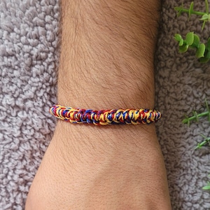 Colombian Bracelet, Colombian Flag Bracelet, Pulsera de Colombia, Colombia Flag Colors, Unisex Bracelet with Meaning, Latin Gift, Colombiana