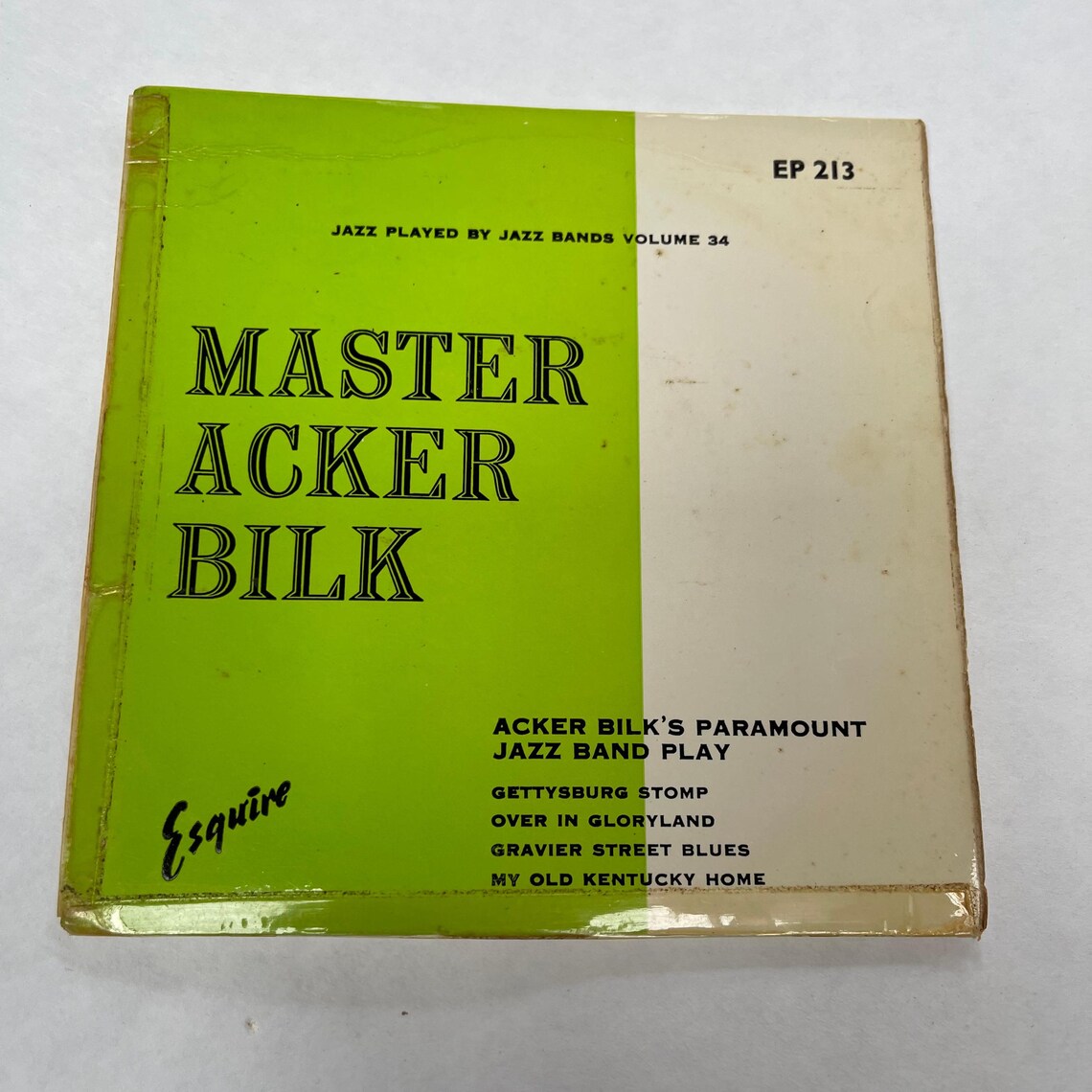 Acker Bilk Jazz Vintage Vinyl Music Records 7" 45 RPM Mr. Acker Bilk, Gravier Street Blues, My Old Kentucky Home, foto 2 di 5