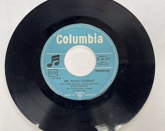 Mr. Piano Conway, Russ Conway Vintage Vinyl Record Side Saddle, Roulette, China Tea, Wee Boy of Brussels