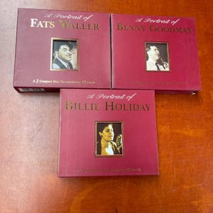 A Portrait of Benny Goodman, Fats Waller, Billie Holiday Jazz CD Boxset Music Disk Collection