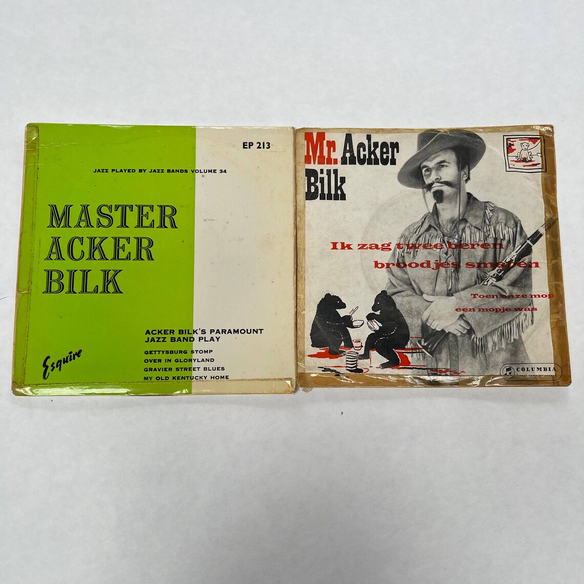 Acker Bilk Jazz Vintage Vinyl Music Records 7" 45 RPM Mr. Acker Bilk, Gravier Street Blues, My Old Kentucky Home, foto 1 di 5