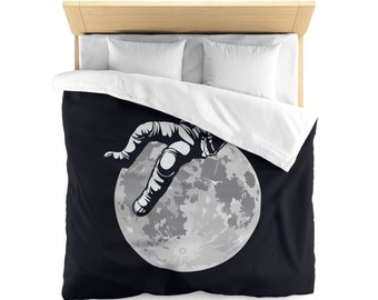 Take a Nap on the Moon Microfiber Duvet Cover