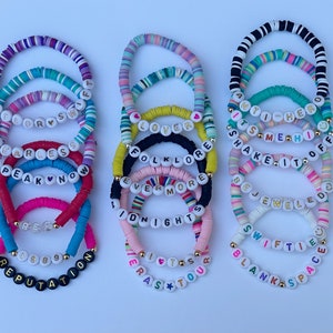 Taylor Swift Inspired Bracelets/Eras Tour Bracelets/Friendship Bracelets Purchase Individually, 2, 5, 10 Pack Your Choice image 1