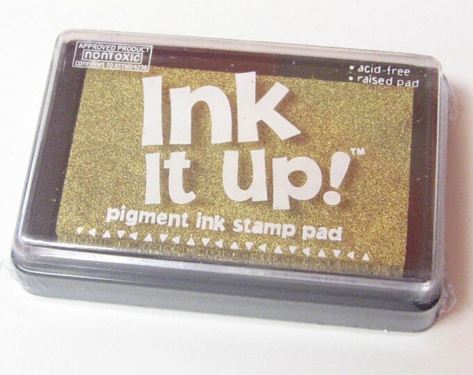Ink It up Pigment Ink Stamp Pad METALLIC GOLD Etsy