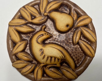 Partridge in Pear Tree - Round Tile