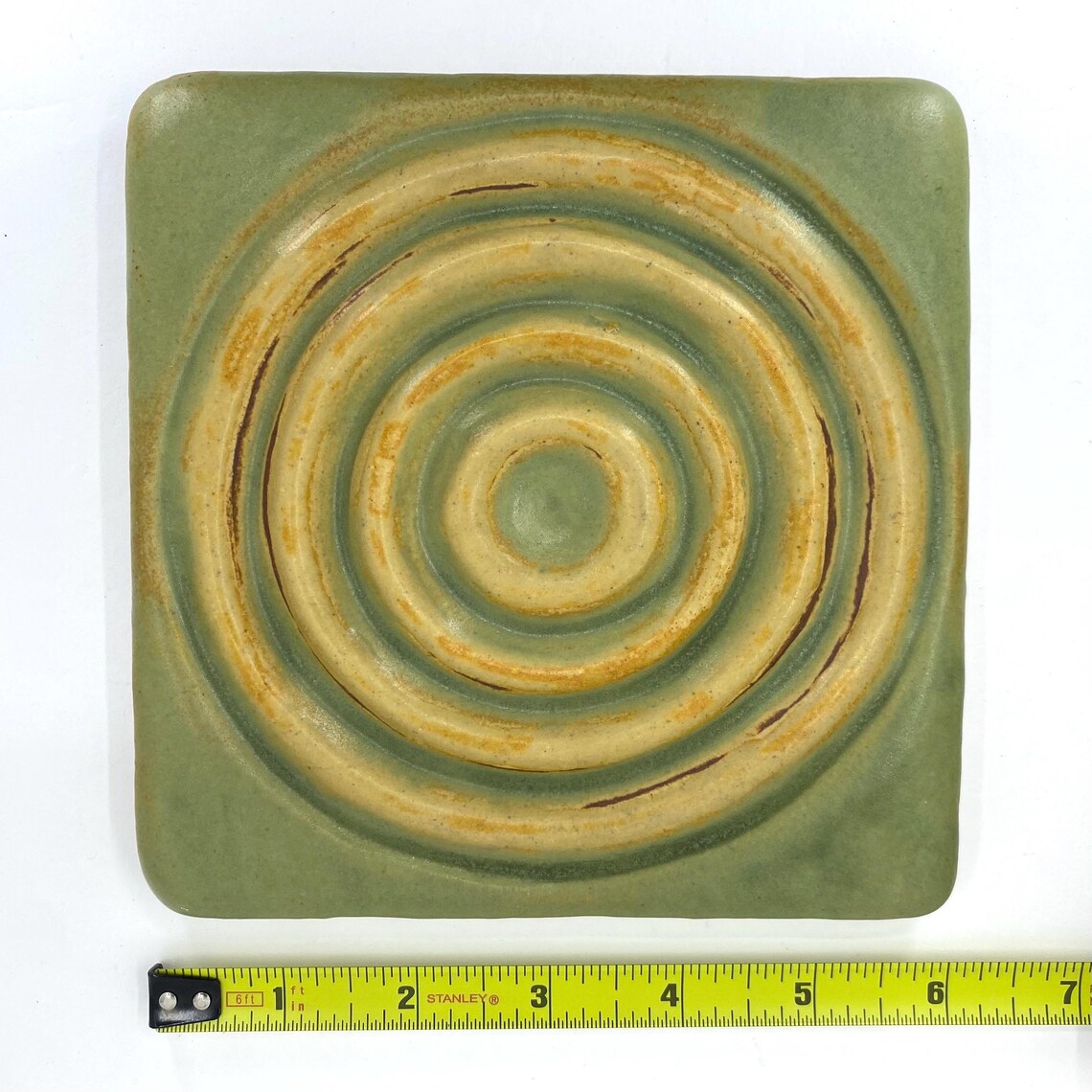 Concentric Puddle 6x6” Ceramic Art Tile - Etsy