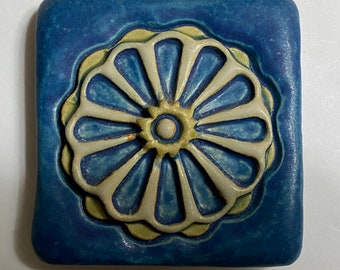 Rosey Roulette Tile 4x4