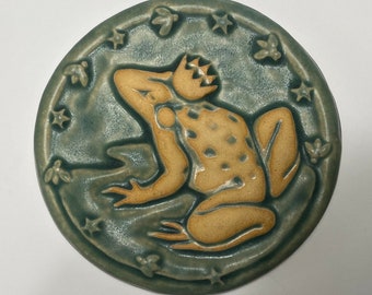 Frog Prince - 6" Round Tile