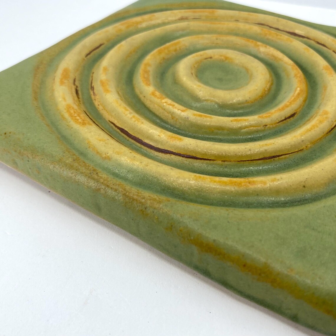 Concentric Puddle 6x6” Ceramic Art Tile - Etsy