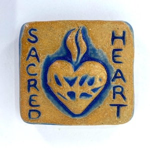 Sacred Heart 2x2" Ceramic Tile