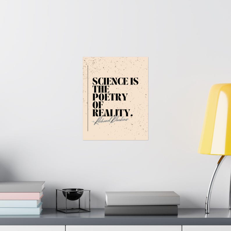 Inspirational Richard Dawkins Poster, Science Quote Wall Art ...