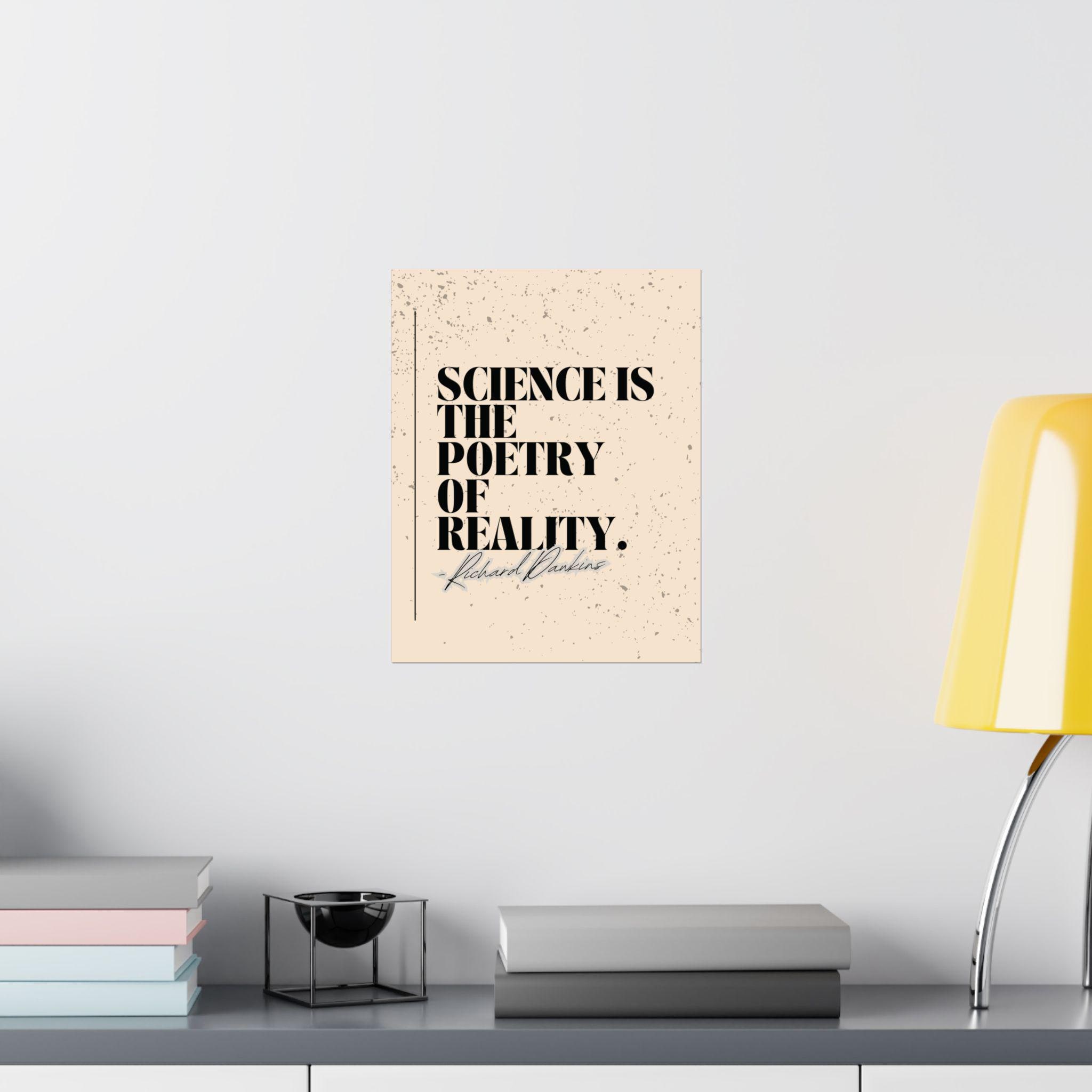 Inspirational Richard Dawkins Poster, Science Quote Wall Art ...