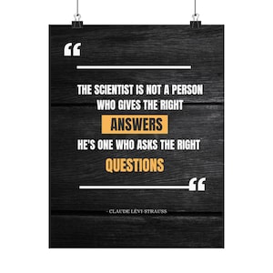 Inspirational Science Quote Poster, Motivational Wall Art, Classroom Decor, Gift for Scientists, Academic Home Decoration, 11 x 14
