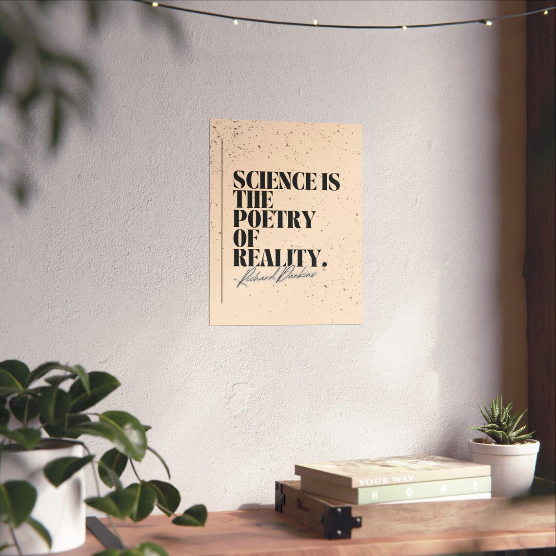 Inspirational Richard Dawkins Poster, Science Quote Wall Art ...
