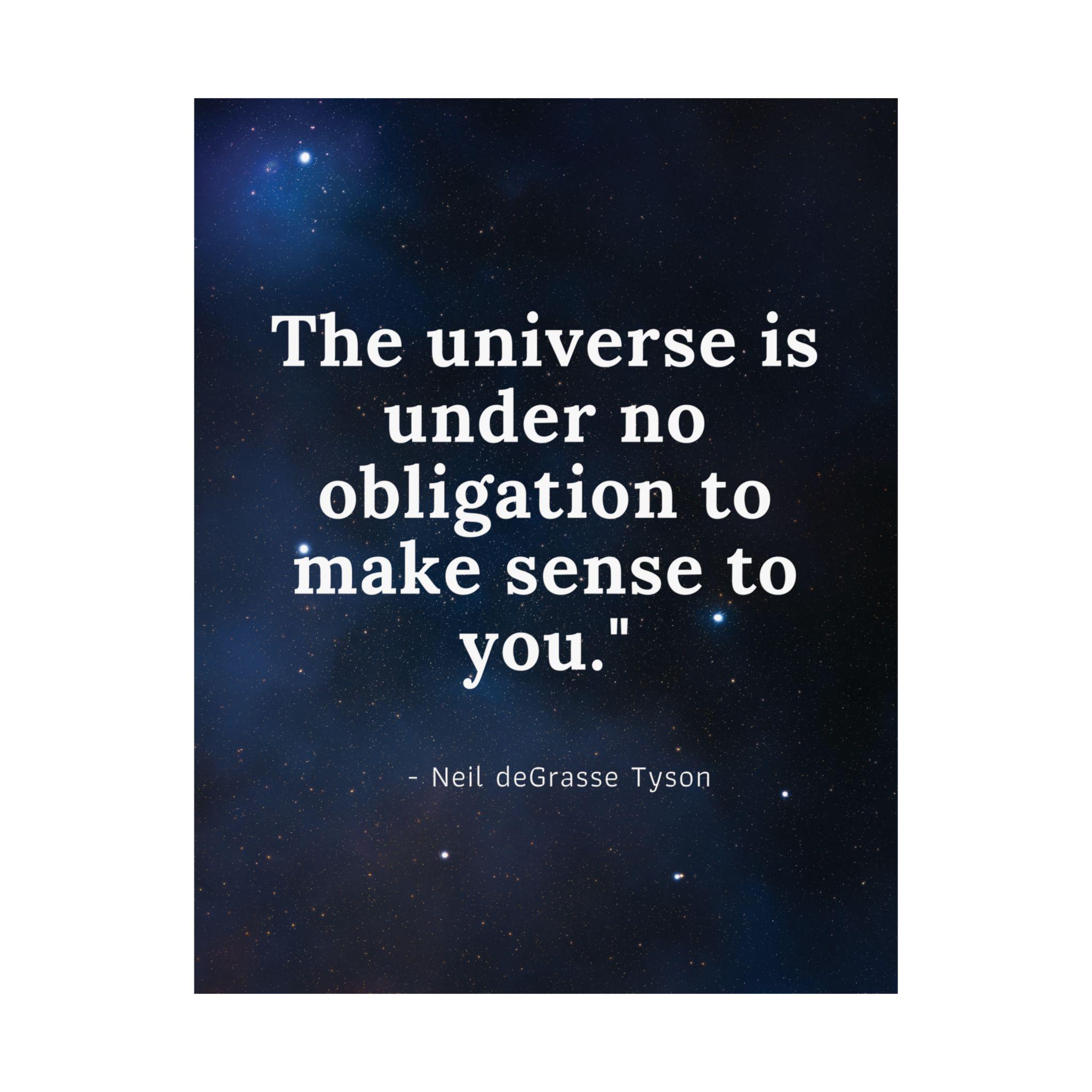 Inspiring Neil Degrasse Tyson Quote Poster - Cosmic Art for Science ...