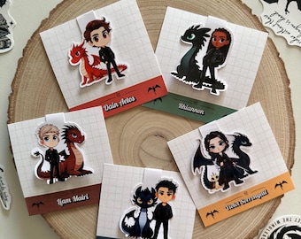Magnetic Bookmarks -Fourth Wing- Iron Flame.