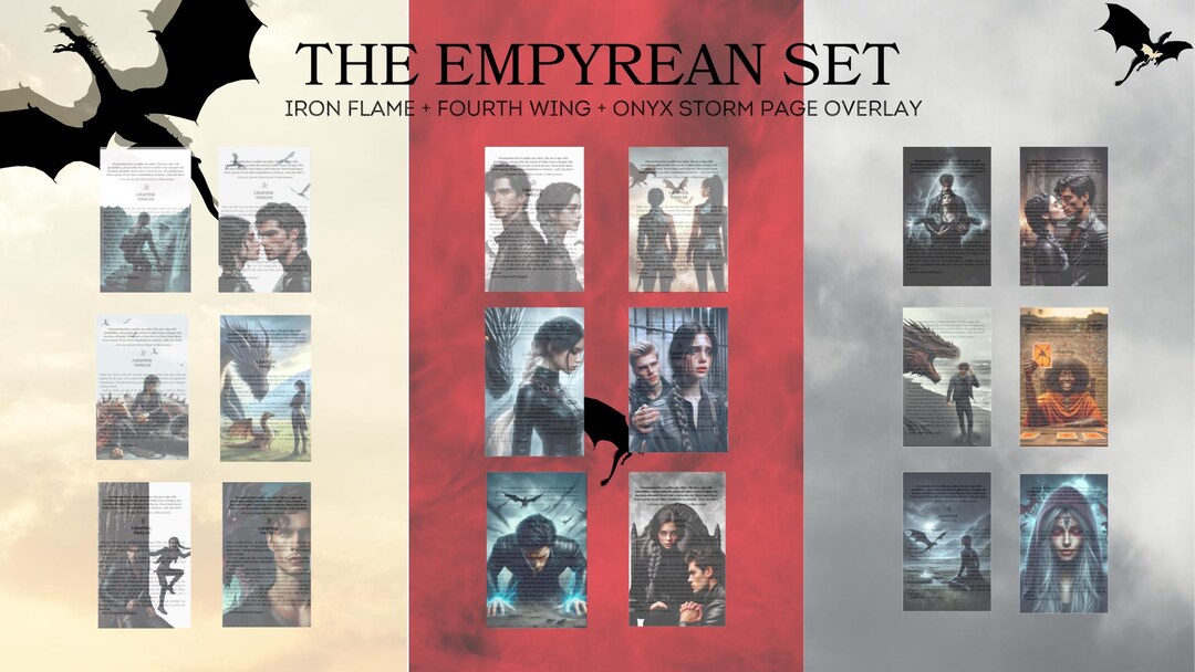 PACK THE EMPYREAN - 18 Page Overlay (fourth Wing+ Iron Flame+ Onyx ...