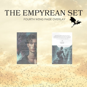 Pack 6 Page Overlays - Fourth Wing English Hardback Edition.