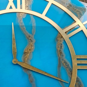 Acrylzeiger Uhr und Uhrwerk Set, Uhrzeiger Set, Uhrwerk mit Zeigern, Uhrwerk, Uhrwerk, Spiegelzeiger Uhr, Epoxy Bild 8