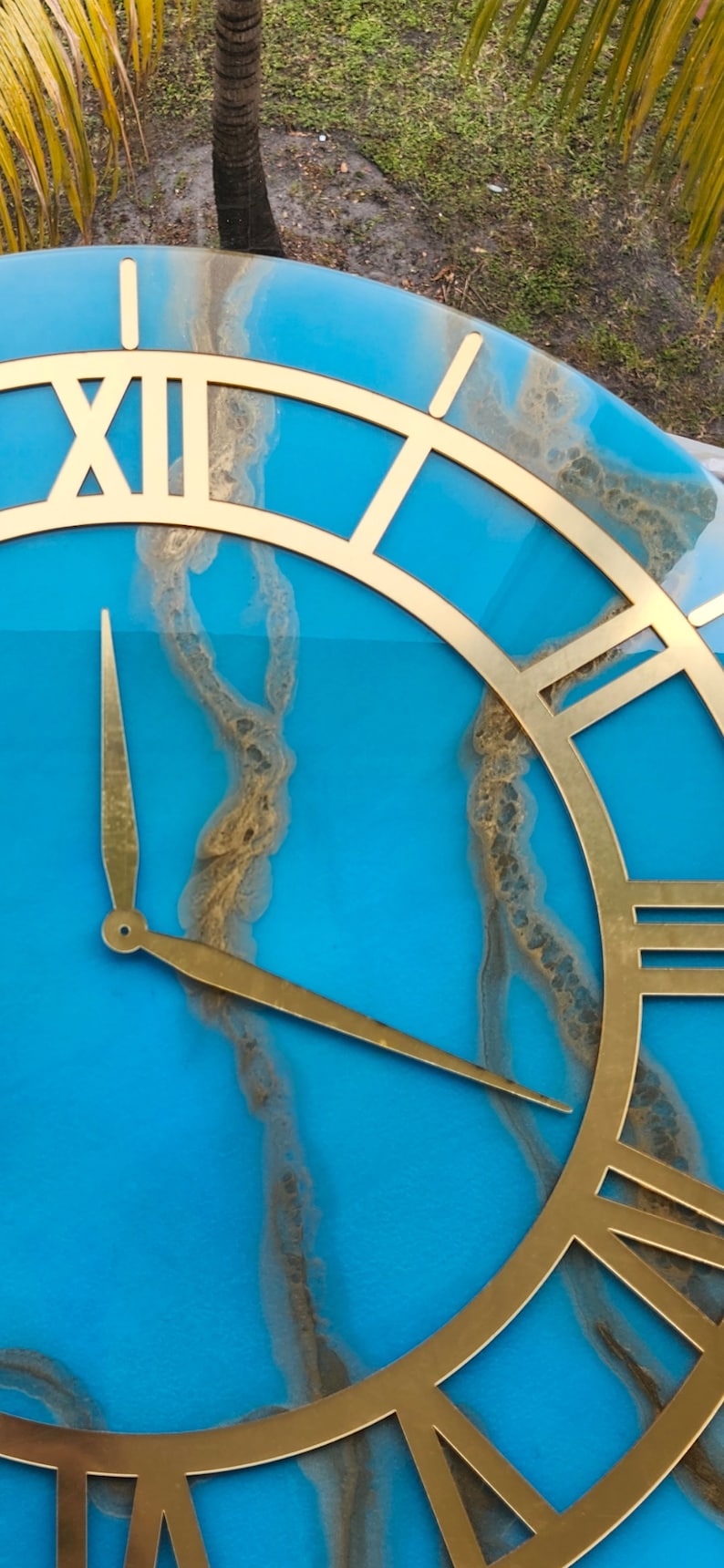 Acrylzeiger Uhr und Uhrwerk Set, Uhrzeiger Set, Uhrwerk mit Zeigern, Uhrwerk, Uhrwerk, Spiegelzeiger Uhr, Epoxy Bild 8