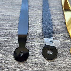 Acrylzeiger Uhr und Uhrwerk Set, Uhrzeiger Set, Uhrwerk mit Zeigern, Uhrwerk, Uhrwerk, Spiegelzeiger Uhr, Epoxy Bild 4