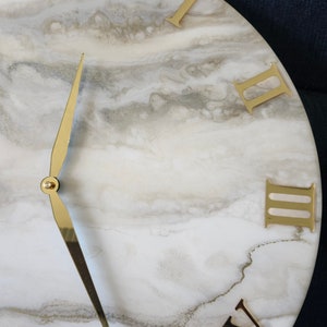 Acrylzeiger Uhr und Uhrwerk Set, Uhrzeiger Set, Uhrwerk mit Zeigern, Uhrwerk, Uhrwerk, Spiegelzeiger Uhr, Epoxy Bild 7