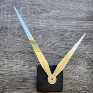 Acrylzeiger Uhr und Uhrwerk Set, Uhrzeiger Set, Uhrwerk mit Zeigern, Uhrwerk, Uhrwerk, Spiegelzeiger Uhr, Epoxy Bild 6