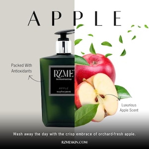 Apple Tea-Infused Liquid Hand Soap – Crisp Green Scent – Vegan Skincare Gift – Small Batch Botanical Soap for Hands