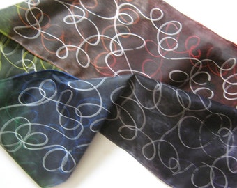 ROYGBIV Scribble Scarf - Black