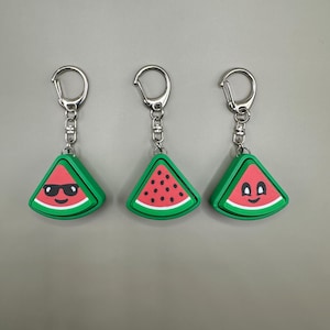 Watermelon Fidget Clicker Keychain 3d Printed Mechanical Sensory Toy Stress Reliever Clicky